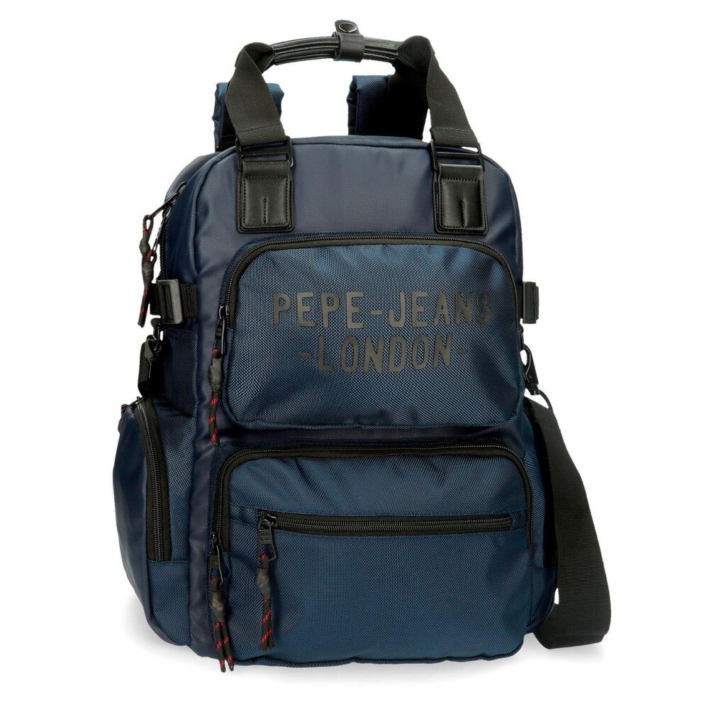 Rucsac / Geanta cu compartiment pentru laptop/tableta 41 cm, Pepe Jeans London Bromley albastru